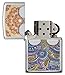Zippo Boho Pattern Pocket Lighter, High Polish Chrome