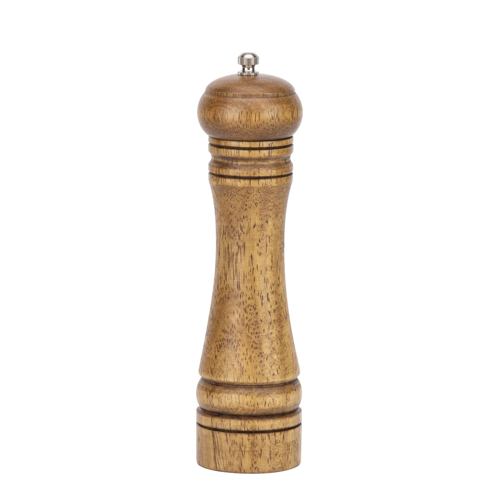 Tumez Wooden Pepper Mill Manual Salt and Pepper Grinder with Strong Adjustable Ceramic Core