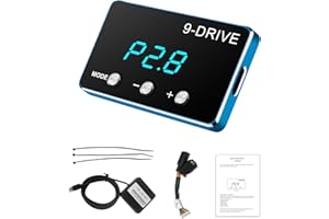 AZIJYV Throttle Response Controller F1 861 Smart Intelligent Electronic Accelerator 9 Drives 5 Modes Suitable for Ford F Mustang Focus Land Rover Mazda Car Modification Power Acceleration Booster