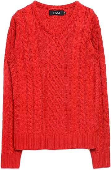 Amazon ビッチ Vicci メンズ セーター ニット Vネック ケーブル編み 長袖 ストレッチ リブ Vibd15 08 セーター 通販