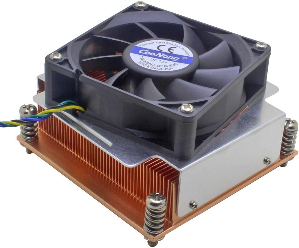 2U Server CPU Cooler Copper heatsink for Intel Xeon LGA 2011 2066 Industrial Computer Active Cooling