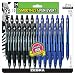 ZEBRA PENS bulk pack of 24 ink pens, Z-Grip Retractable ballpoint pens Medium point 1.0 mm, 12 black pens & 12 Blue pens combo pack
