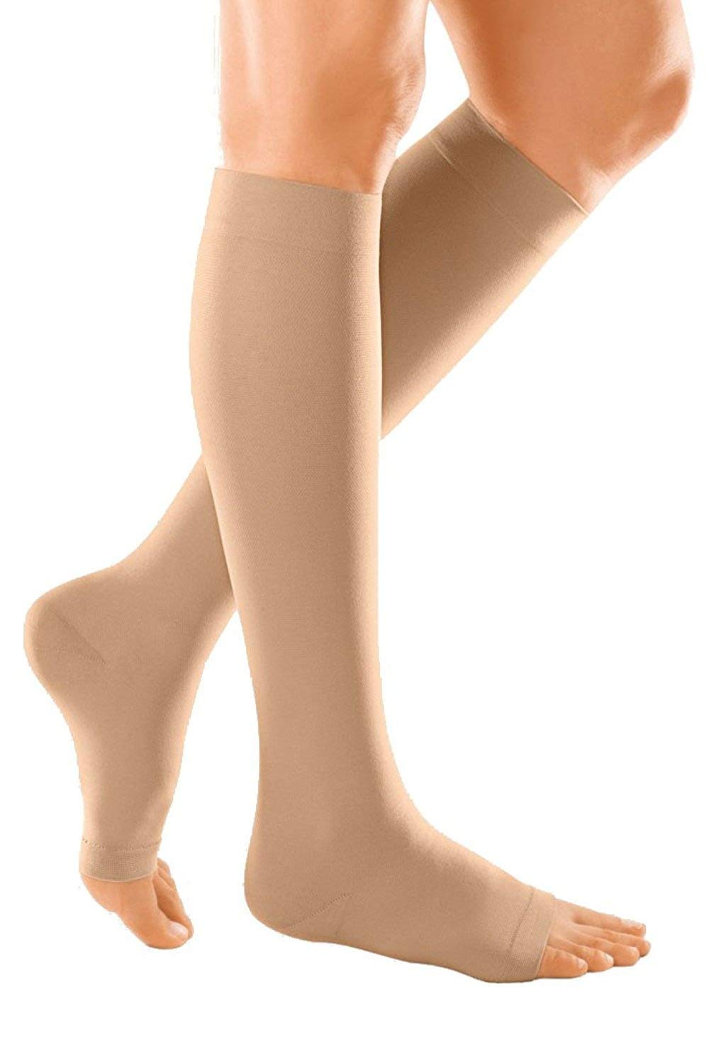 medi Duomed Soft (BS CCL 2) Compression Stockings Below Knee Open Toe Beige X X Large