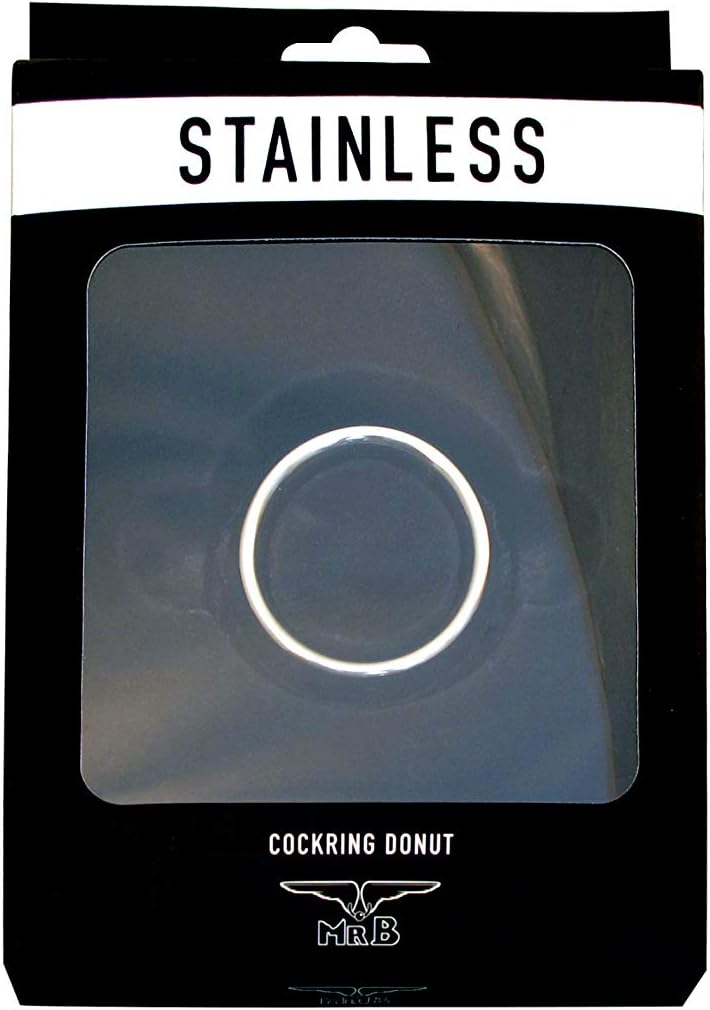 Mister B Donut Stainless Steel Cock Ring, 55 mm - Image 3