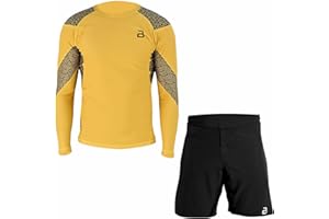 2BOLD MMA, BJJ Short Sleeve Compression Shirt For Men, Jiu Jitsu Shorts 2PC Moisture Wicking Gym Set