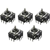 PMMCON 5 PCS FJ06K-S Small Joystick with Switch Potentiometer B10K
