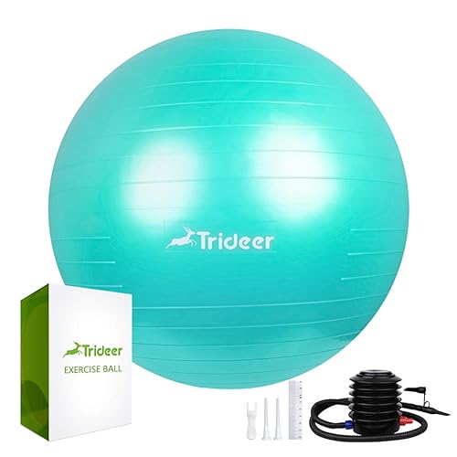 Trideer Exercise Ball (45-85cm) Extra Thick Yoga Ball Chair, Anti
