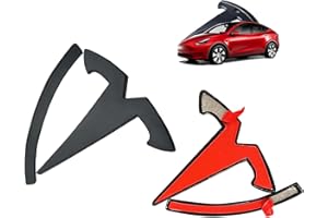YHCDSEA for Model Y Emblem Badge Sticker Cover, fit for Model Y Logo Decals Accessories (Matte Black)