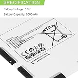 XITAIAN 6000mAh 3.8V Replacement Battery for Samsung Galaxy Tab A 9.7 T550 T555 view 2