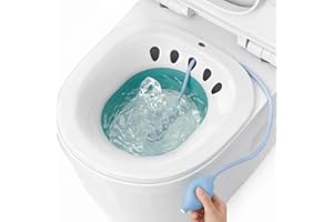 DEANIC Sitz Bath for Toilet Hemorrhoids, Postpartum Care, Collapsible Sitz Bath Tub for Hemorrhoids Treatment, Yoni Steam Sea