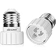 DiCUNO E26 to GU10 Adapter, Medium E26 to GU10 Light Bulb Socket Base Converter, Maximum Wattage 200W, Pack of 2