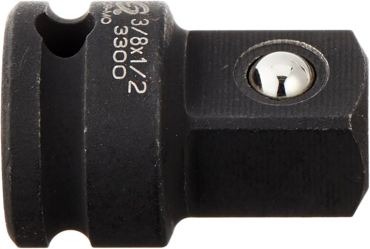 Sunex 3300 3/8-Inch Female by 1/2-Inch Male Socket Adapter with Friction Ball Drive: Home Improvement