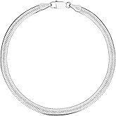 Savlano 925 Sterling Silver Herringbone Flat Snake Magic Chain Bracelet For Women & Men - Made in Italy Comes With a Gift Box