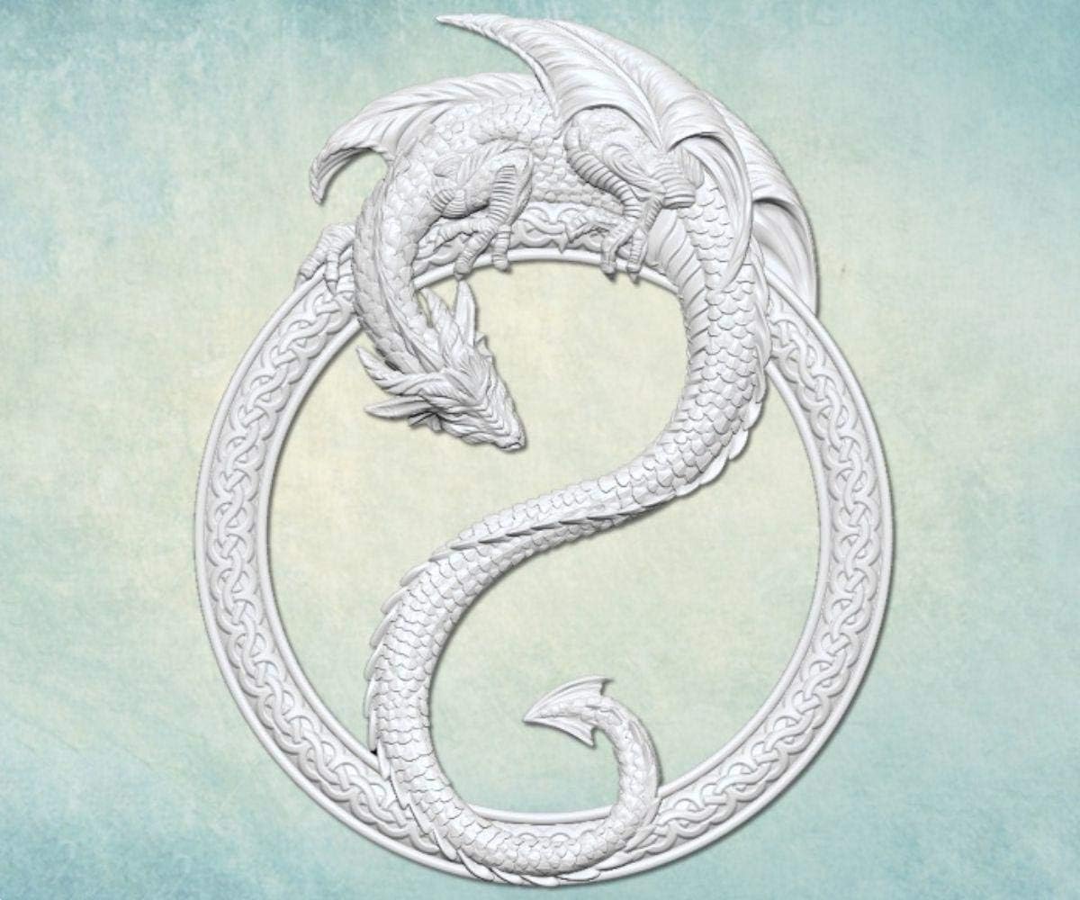 1pc Dragon W Frame 3D Silicone Magic Uv Epoxy Resin Mold