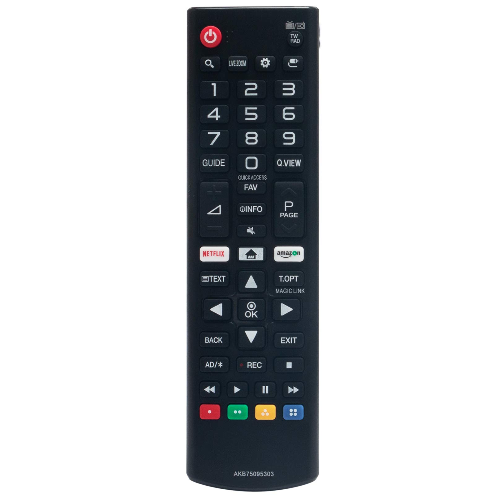ALLIMITY AKB75095303 Remote Control Replace for LG Full HD LED TV 28MT49S 32LJ610V 43UJ6309 43UJ634V 43UJ635V 43LJ614V 43UJ620V 49LJ594V 60UJ6309 65UJ6309 65UJ630V 65UJ634V OM5560