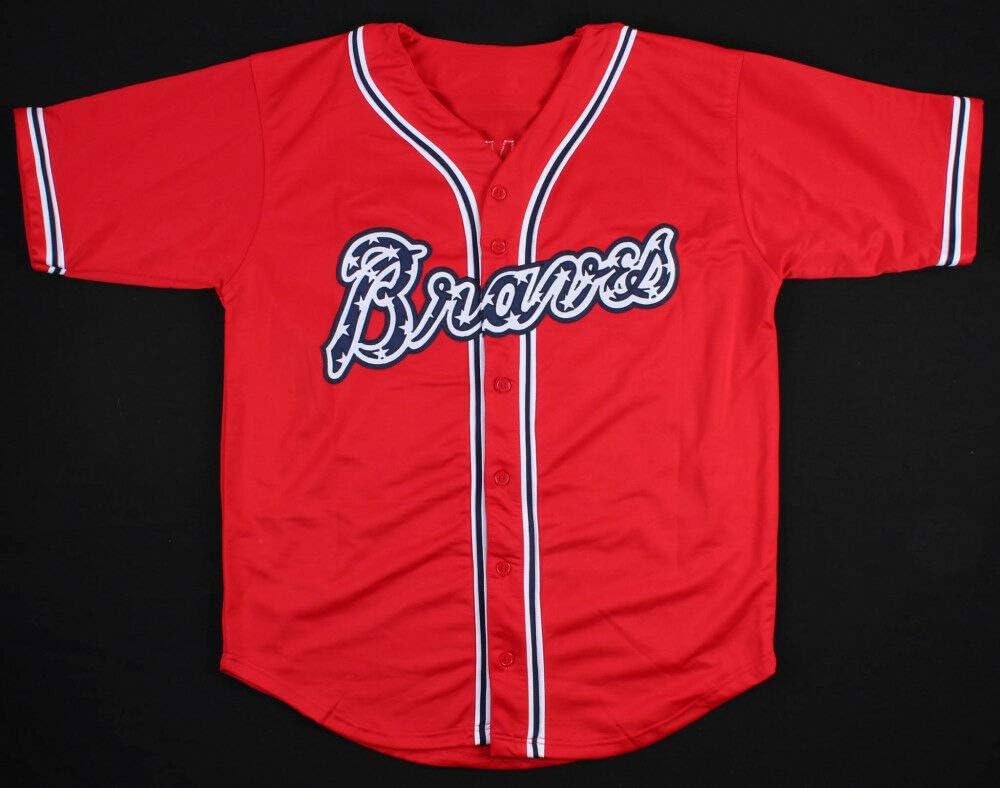 braves red jersey with stars