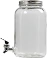 5L RSW Clear Glass Drinks Dispenser With Tap – For Juice, Water, Milk, Cocktails – Assorted Lid Colors
