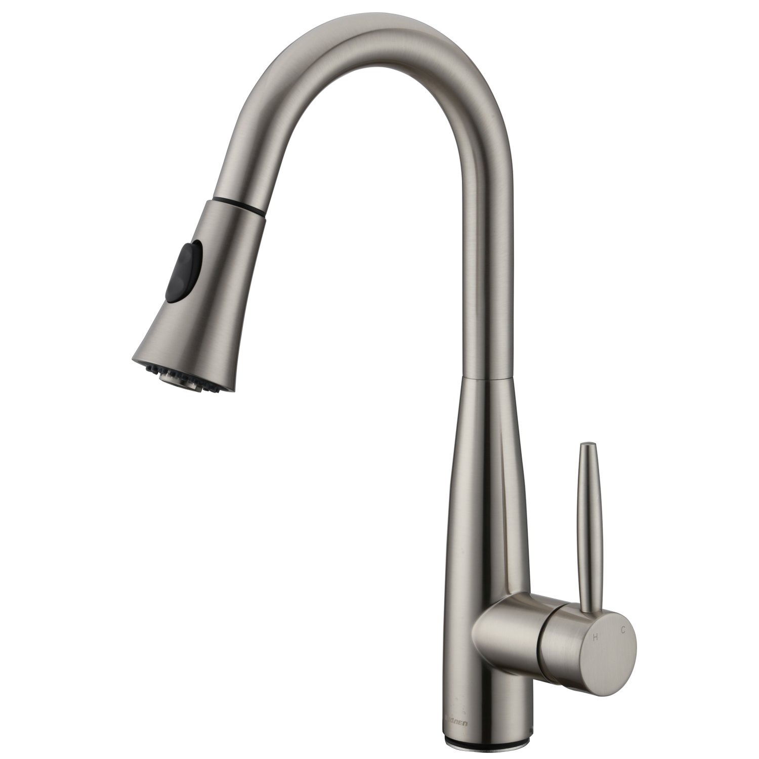 Kitchen Sink Faucet Fixtures Brass Single Handle One Hole Sprayer