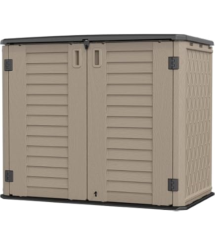 Amazon.com: YITAHOME Outdoor Horizontal Storage Shed with X-Shaped