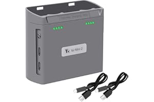 LYONGTECH Two Way Charging Hub for DJI Mini 4K,2,2 SE,Mini SE Drone Battery,Check Two Batteries Level,Charging in Sequence Accessories