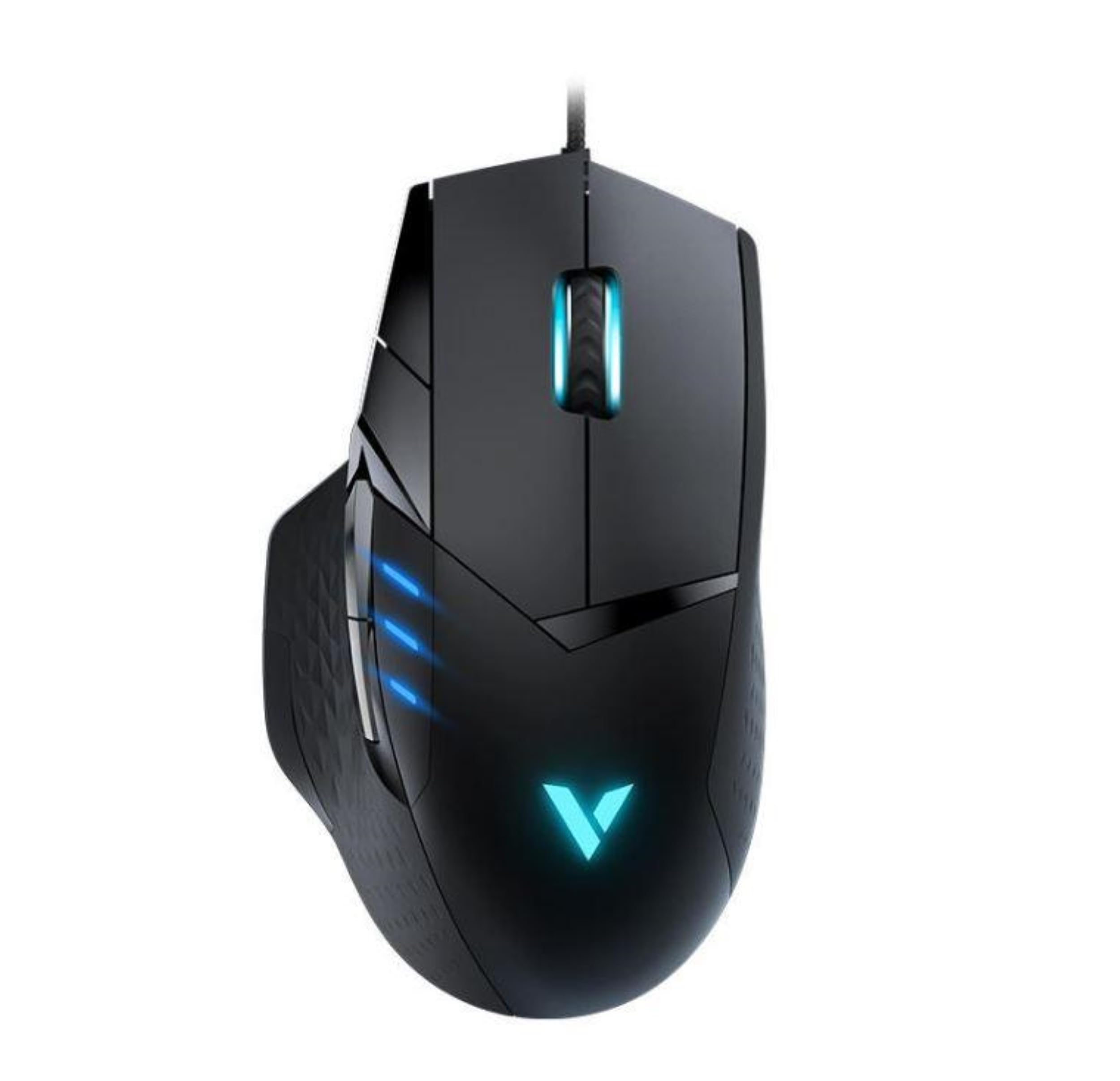 Rapoo VPRO VT300 Wired Gaming Mouse Programmable Buttons 6200 DPI Sensor LED Multi-Colour Lighting System Ergonomic for Right-Handed PC & Mac - Black