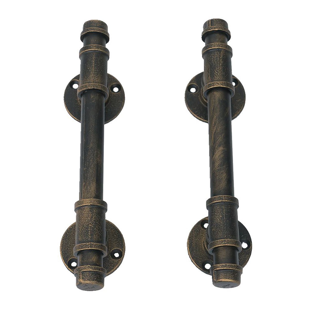 Buy Industrial Pipe Barn Door Handles and Pulls,Antique Front/Exterior/Interior Door