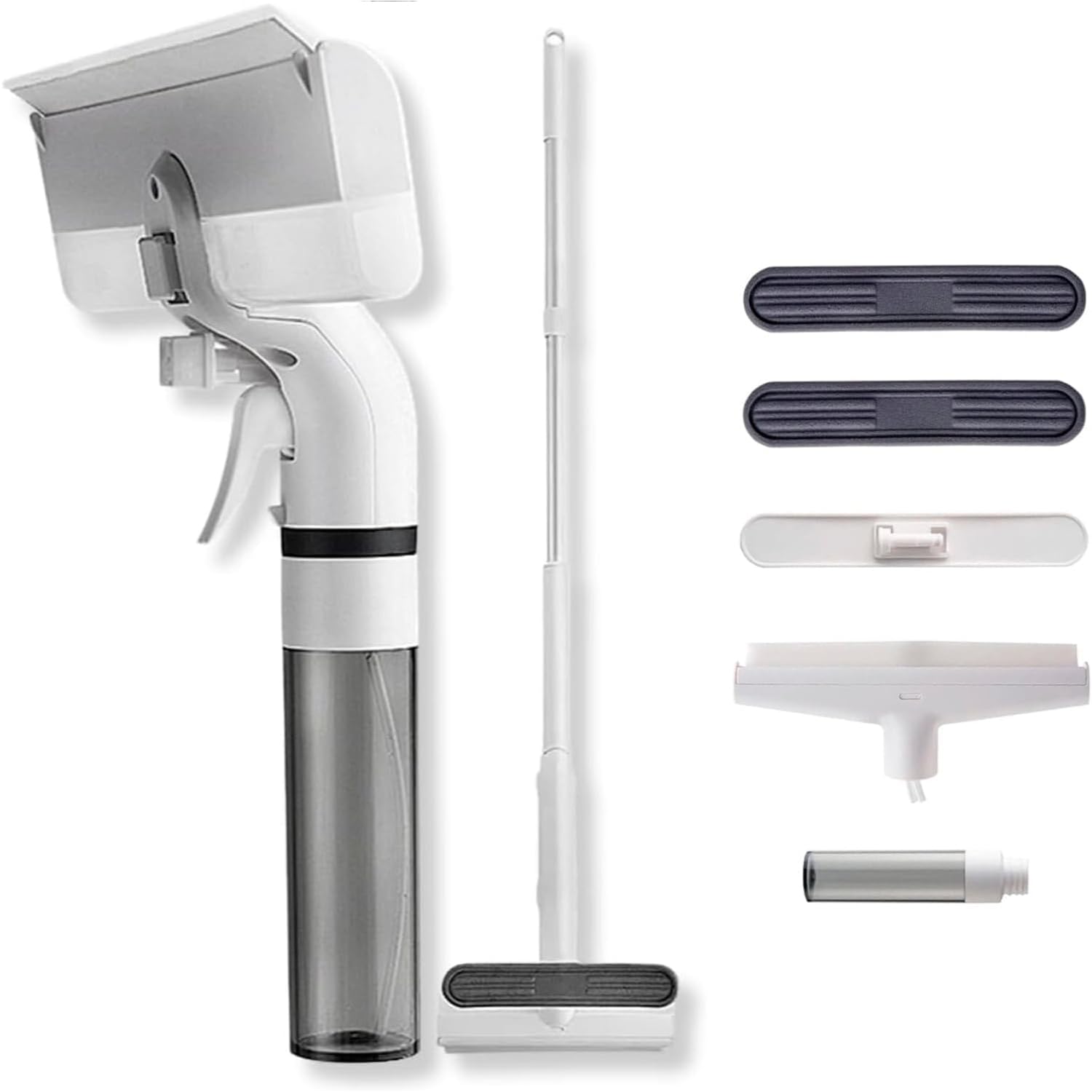 Photo 1 of Professional Window Cleaner - Glass and Glass Surface Cleaner - Window Cleaning Squeegee Kit - Window Vacuum Cleaner Squeegee Includes Microfiber Cleaning Cloth, Blade and Sponge Head