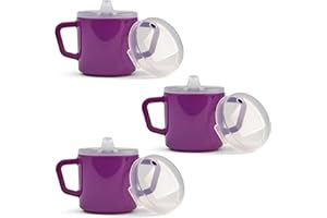 Providence Spillproof Compact 8oz Adult Sippy Cup with 2 Handles - Sip Cups for Adults for Limited Mobility - Handicapped Acc