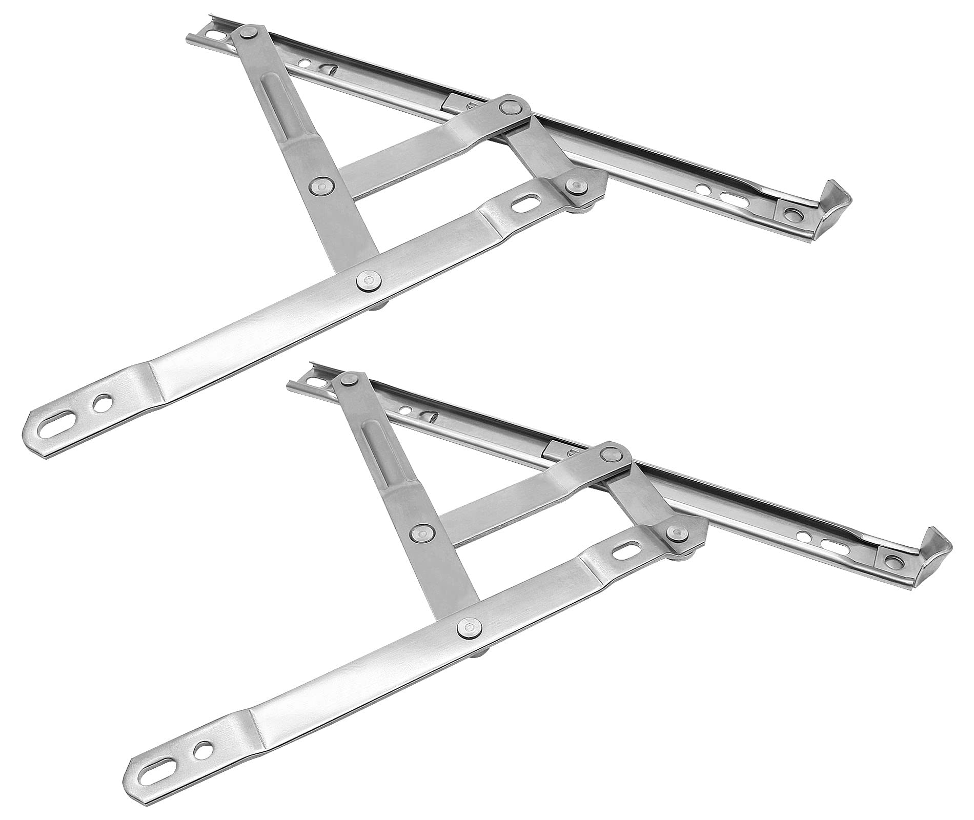 Photo 1 of LDEXIN 1 Pair Casement Window Hinges 10inch Stainless Steel Concealed Hinges Friction Stay Hinges