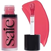 Saie Dew Liquid Blush for Cheeks - Hydrating Cream Blush Stick with a Blendable + Buildable Formula - Skincare Infused Dewy Cheek Tint for a Natural Flush - Glowy Makeup Essential - Flirty (.40 oz)