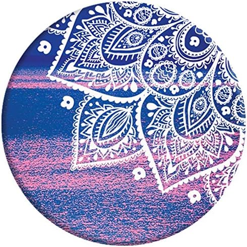 TracyWalk -Expanding Cell Phone Holder/ Stand/ Grip for Smartphones and Tablets ( Purple Mandala Flower )