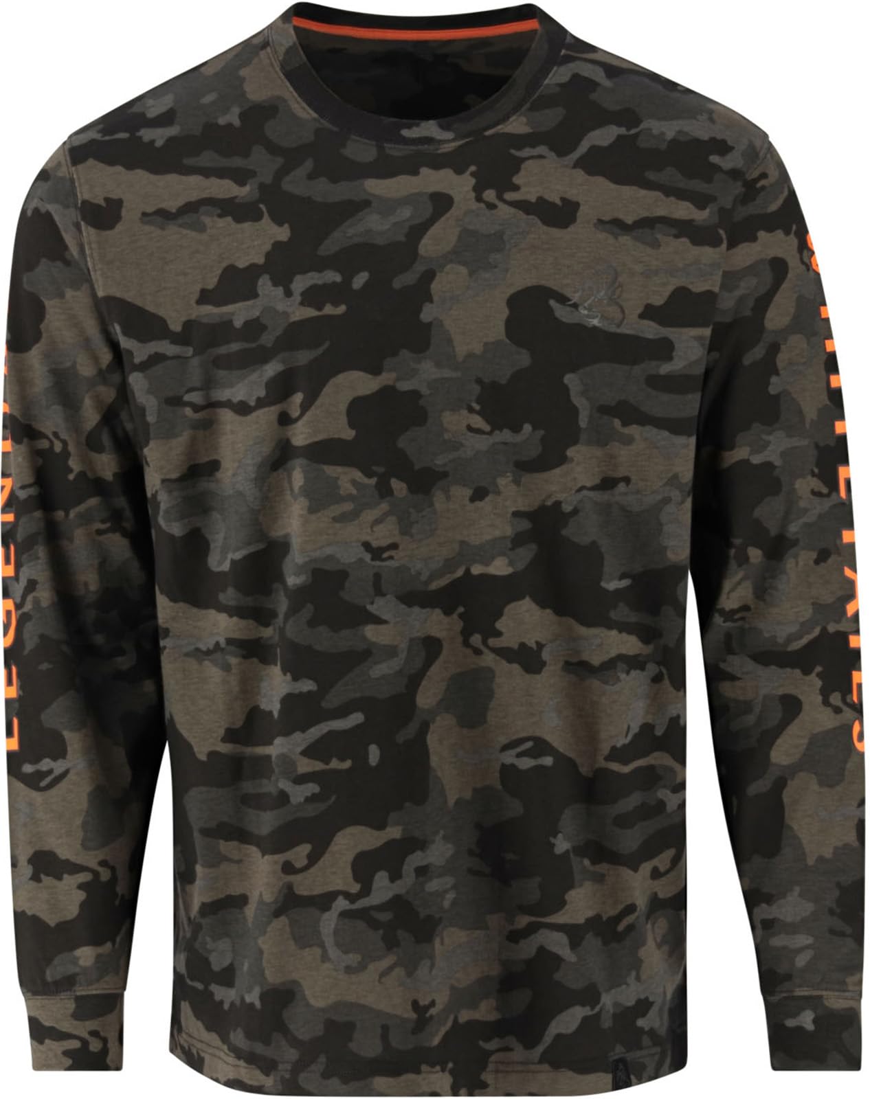 Legendary Whitetails Mens Long Sleeve T-Shirt Graphic Tee Preshrunk 100% Heavyweight Cotton, Nocturnal Camo, 4XL Image