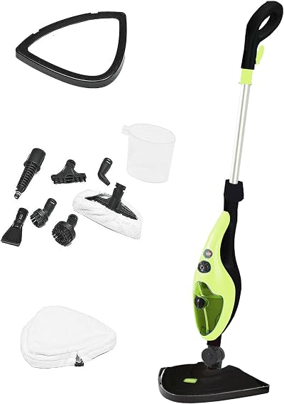 Neo 10 in 1 1500W Hot Steam Mop Cleaner Lime Green