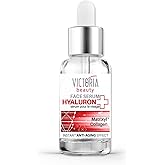 Victoria Beauty Hyaluron+ Day and Night Face Serum with Hyaluronic Acid, Collagen, and Matrixyl™ – The Best Anti-Aging and Anti-Wrinkle Moisturizer, 20 ml