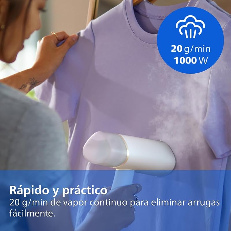 3000 Vaporizador de Mano Vertical, 1000 W, 20g/min, Blanco