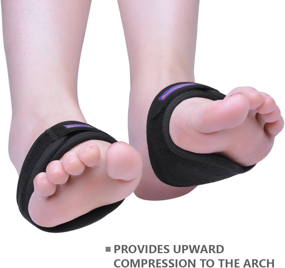 Arch Support Brace, 1 Pair Compression Fasciitis Cushioned Support Sleeves, Plantar Fasciitis Foot Relief Cushions for Plantar Fasciitis, Fallen Arches, Achy Feet Problems Fits Men and Women: Health & Personal Care