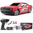 jaming KF27 Remote Control Car,RC Cars for Kids,1:20 4WD RC Drift Car with LED Lights, High-Speed Competitive 2.4G Cars for Drift and Race, Children's Gifts and Toys(Red 2-Battery)