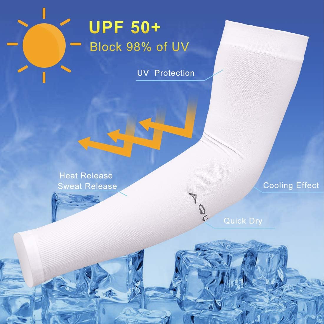 Arm Sleeves for Men Women,UV Sun Protection Cooling Sleeves to Cover Arm Tattoo for Driving Cycling Golf Fishing…: Clothing