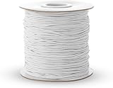 Realm Elastic Cord Black White 1mm 1.5mm 2mm 3mm Craft Jewellery Stringing view 6
