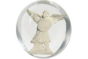 ANGELSTAR Angel Star 17153 Michael Archangel Pocket Stone, 1-1/5", Clear