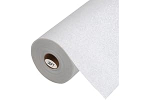 guangyintong Glitter White Heat Transfer Vinyl HTV Rolls, 12" x 30ft Iron on Vinyl for T-Shirts Glitter White HTV Vinyl for All Cutter Machines Easy to Cut & Weed for Heat Vinyl Design