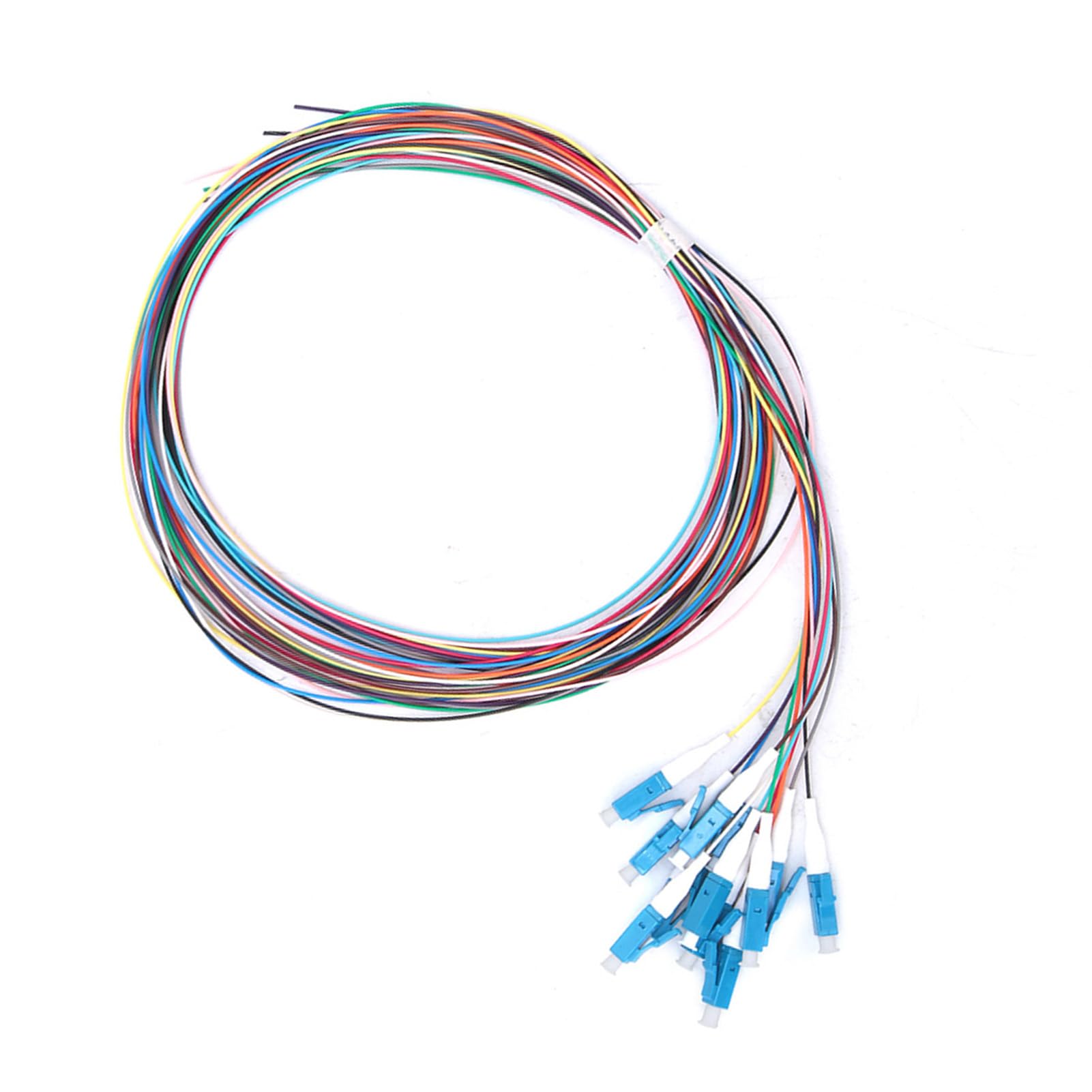 Garosa 12 Strand LC/UPC Single Mode Fiber Optic Pigtail, Low Insertion Loss, 1.5m Ceramic Ferrule