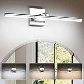 BrkNit LED Bathroom Vanity Light, Modern Bathroom Light Fixture Over Mirror (3000K/4000K/6000K, Dimmable), Vanity Light Bar w