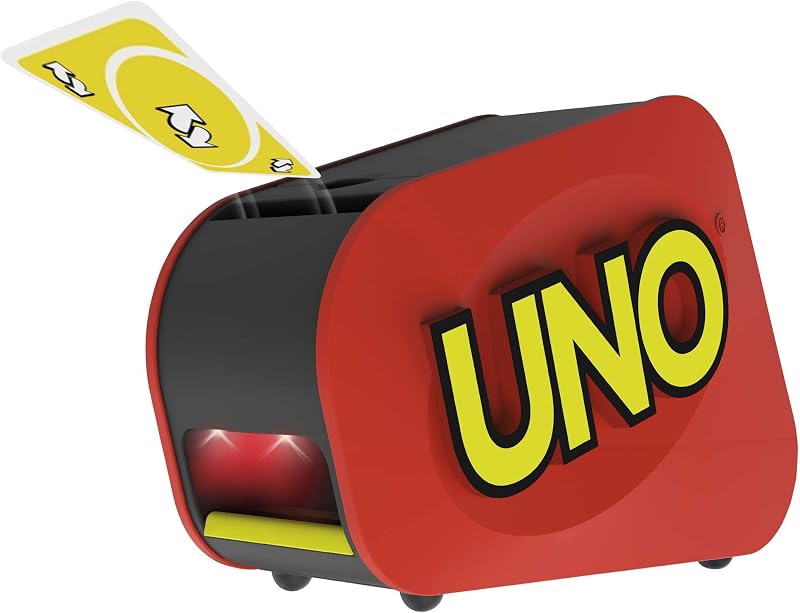 UNO Extrême Jeu de Cartes avec Lanceur, 7+ Ans, 2-10 Joueurs