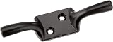 Merriway BH00403 Cleat Hooks 100mm 4 Inch Black Japanned Pack of 2 view 2