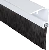 Draught Excluder Cover Clip Bottom Door Brush Seal White 914 mm view 2