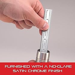 Starrett Spring Tempered Steel Rule with Satin