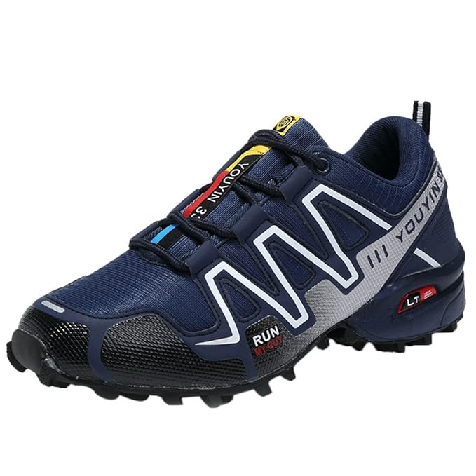 YEARNLY Wanderschuhe Herren Wasserdichte Wanderstiefel Mode Atmungsaktiv Sneaker Turnschuhe Sportlich Bequem Outdoor Walking 