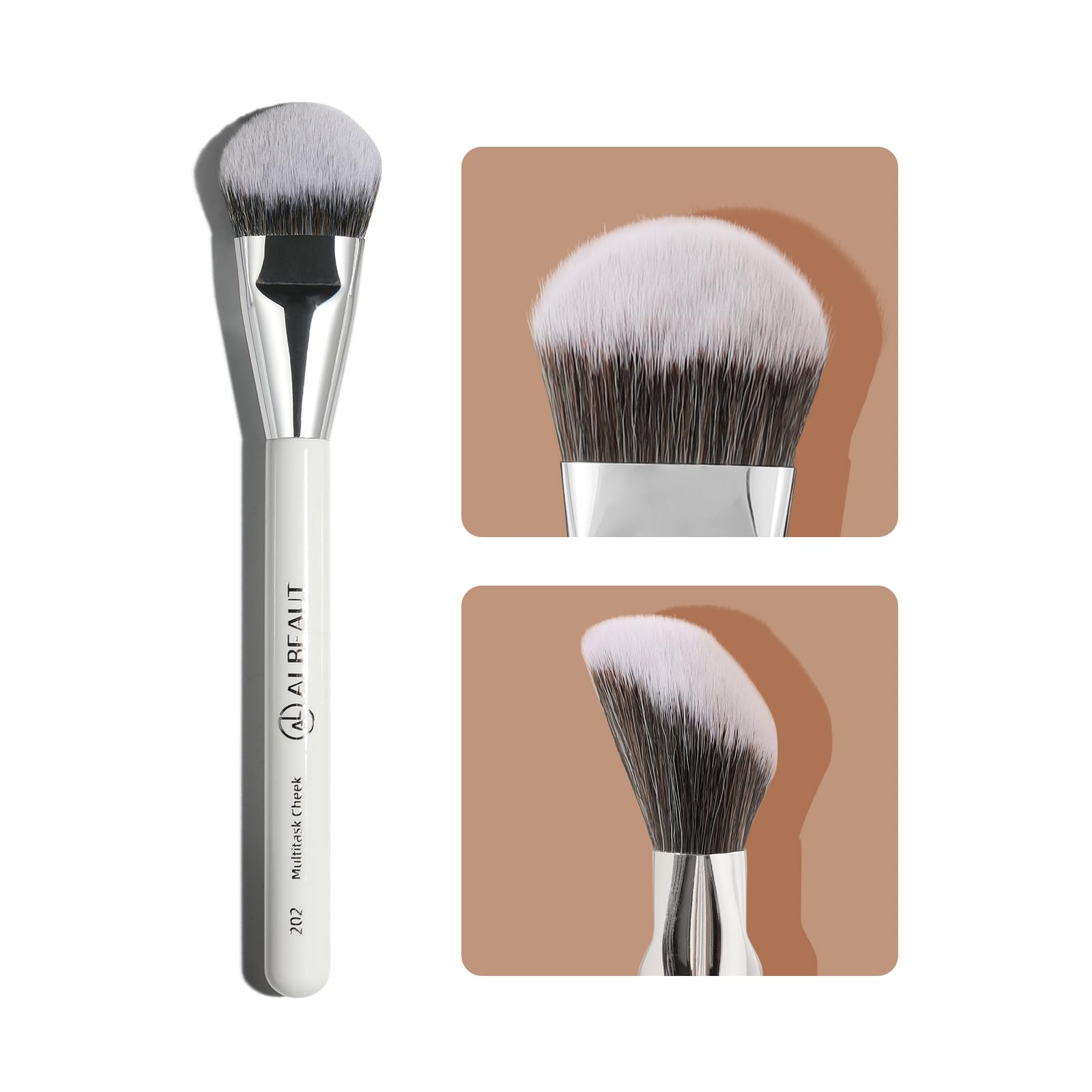 Photo 1 of Albeaut Blush Brush, Angled Contoured for Flawless Face Foundation Liquid Cream Cheek Makeup Multitask 202