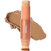 YENSA Super Serum Silk Tinted Foundation Stick - Full Coverage Skin Tint Stick Foundation - Enriched with Vitamin C, Bakuchiol & Ferulic Acid to Brighten & Even Skin Tone - Medium 1 (0.35 oz)